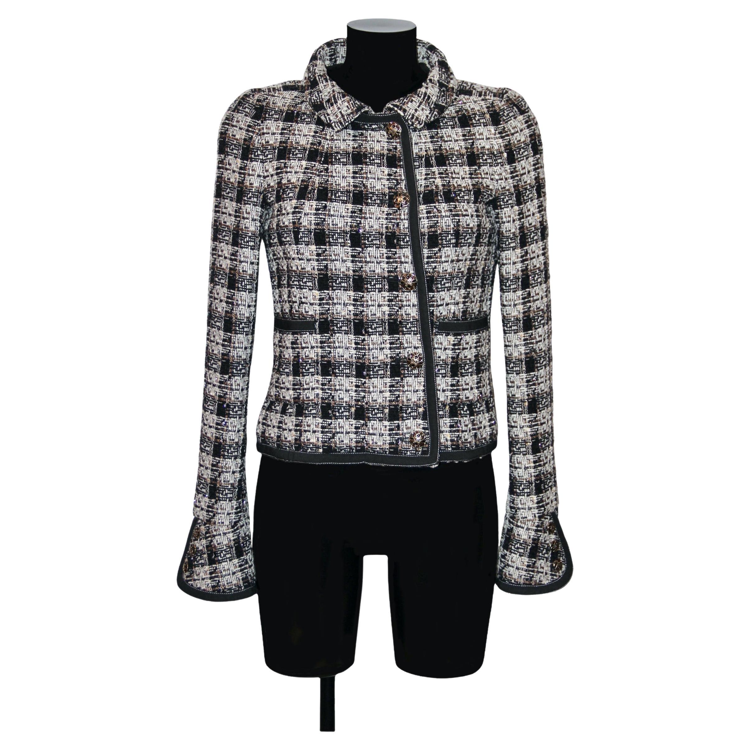 Chanel Black Alpaca Short Tuxedo Jacket For Sale at 1stDibs | alpaca ...