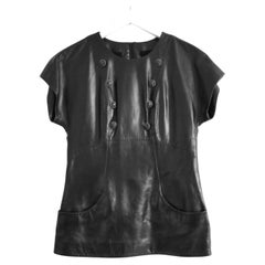 Chanel - Automne 2008 - Top tailoring en cuir avec boutons