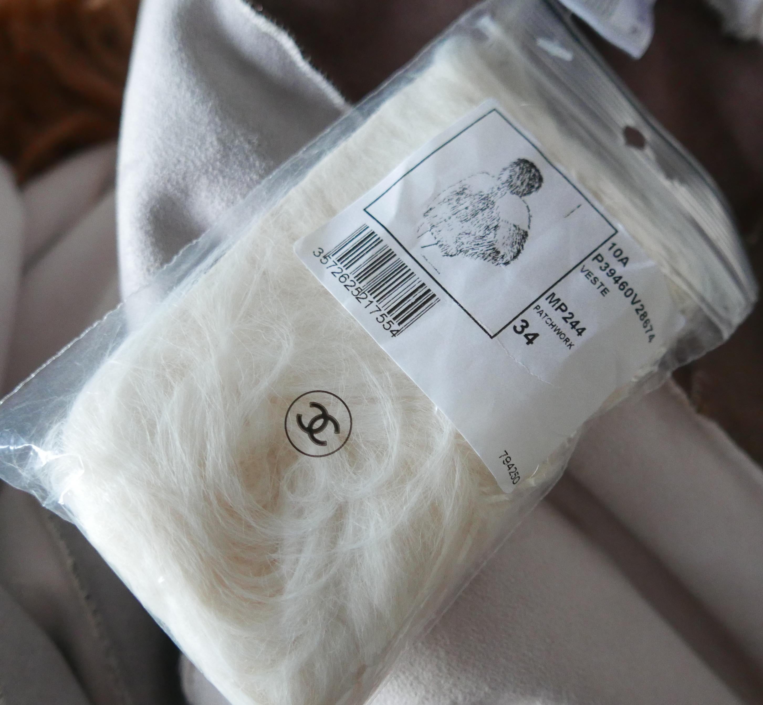 Chanel Fall 2010 Hooded Yeti Faux Fur Coat For Sale 3