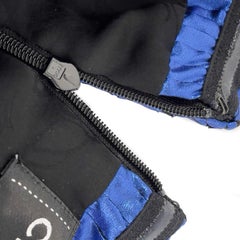 CHANEL Fall 2012 Runway 12A Metallic Strapless Dress Blue Geometric 38 US 6