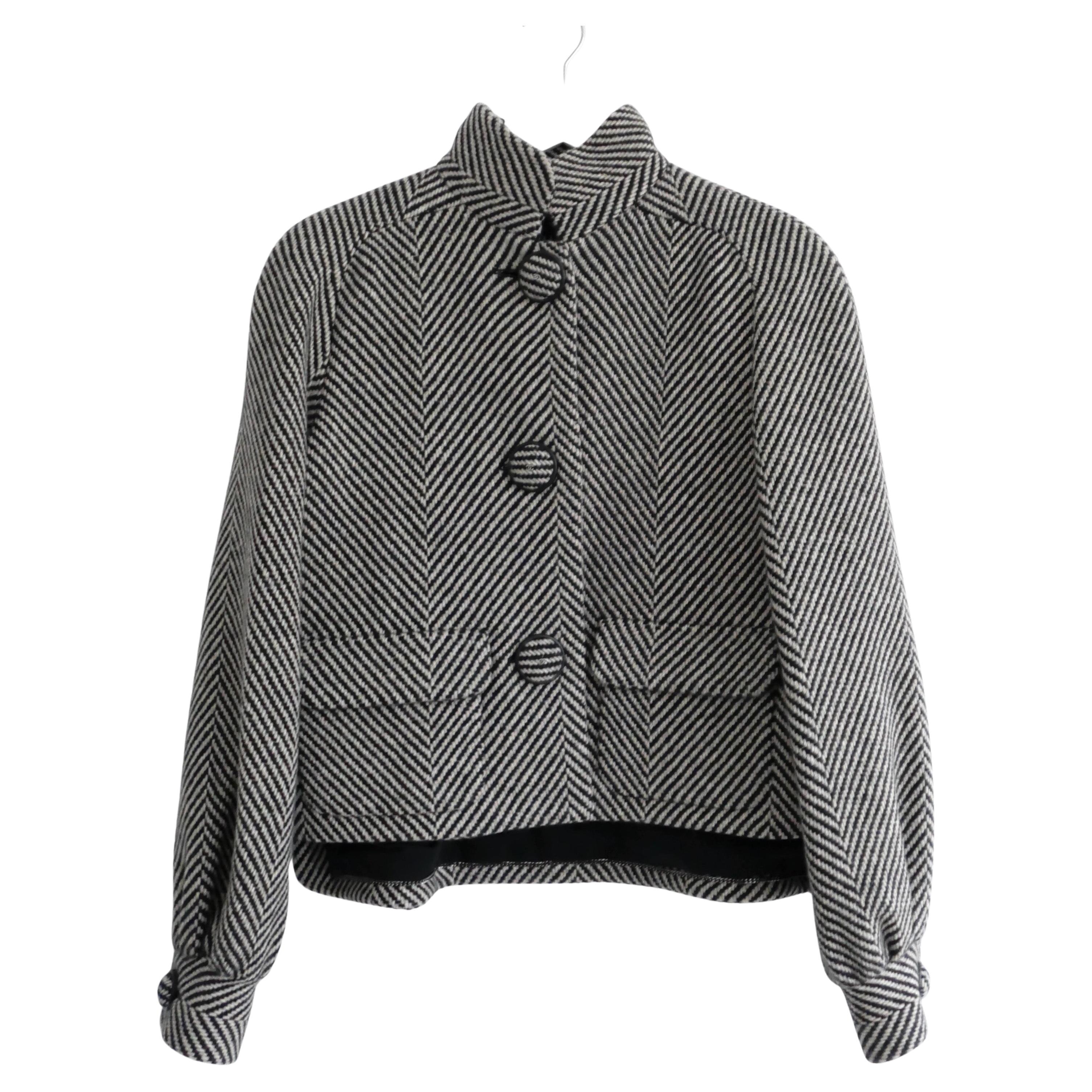 Chanel Fall 2015 Herringbone Short Coat For Sale