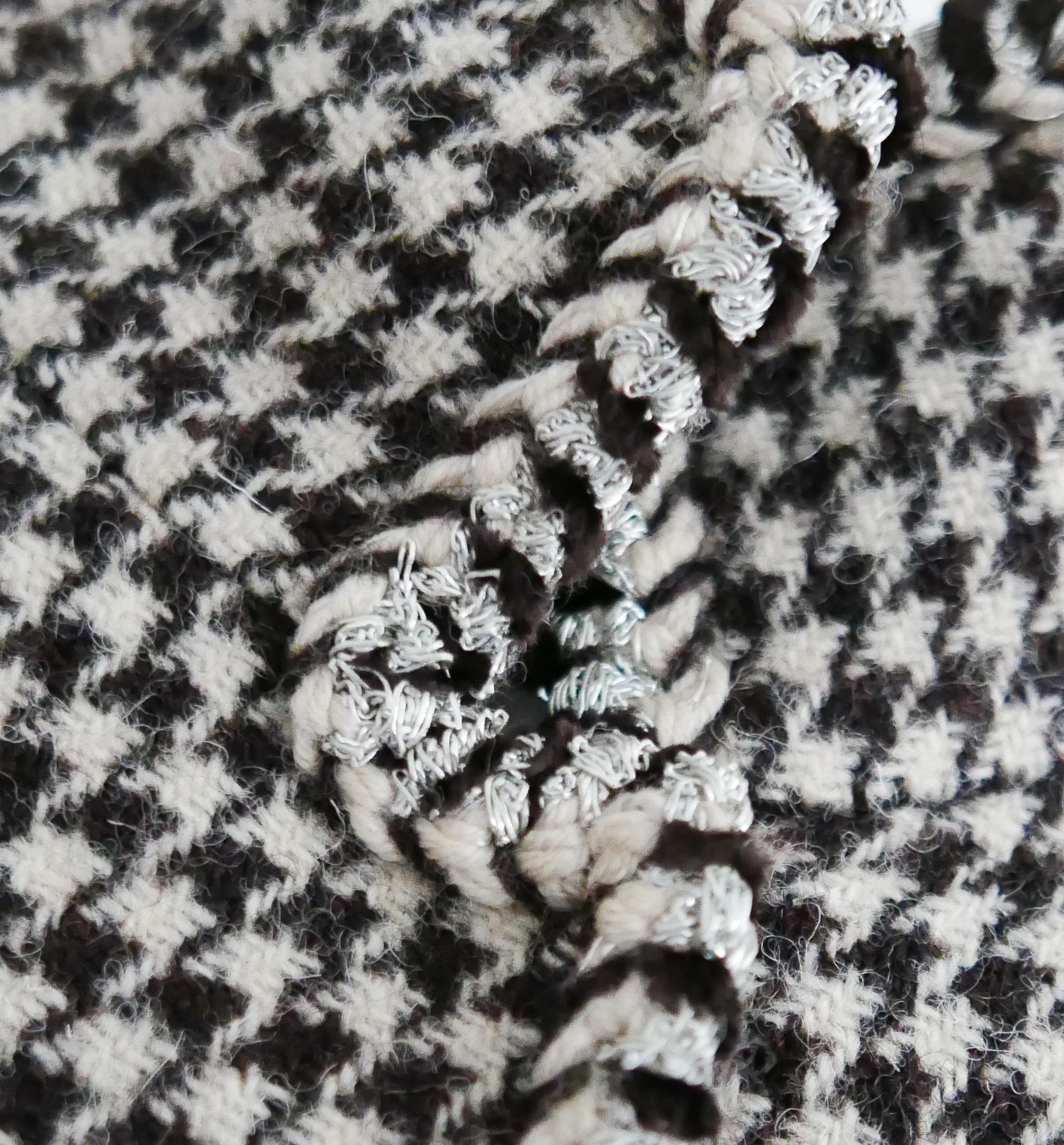 Chanel Fall 2015 Houndstooth Fantasy Tweed Jacket  In New Condition For Sale In London, GB