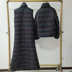 Chanel Fall 2018 Black  Down Tweed Outerwear Set