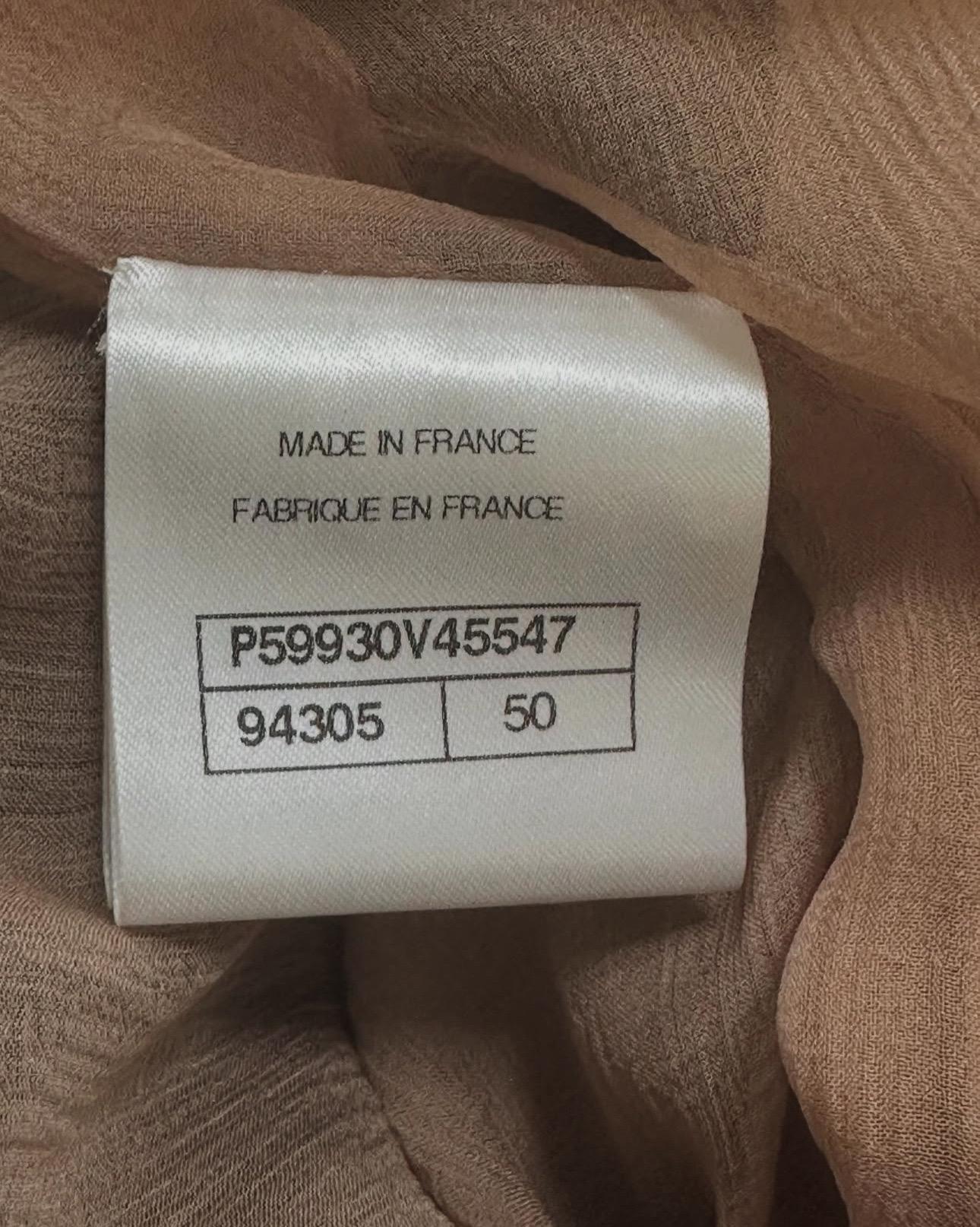 Chanel automne 2018 robe longue en dentelle noire Sz. 50 Pour femmes en vente