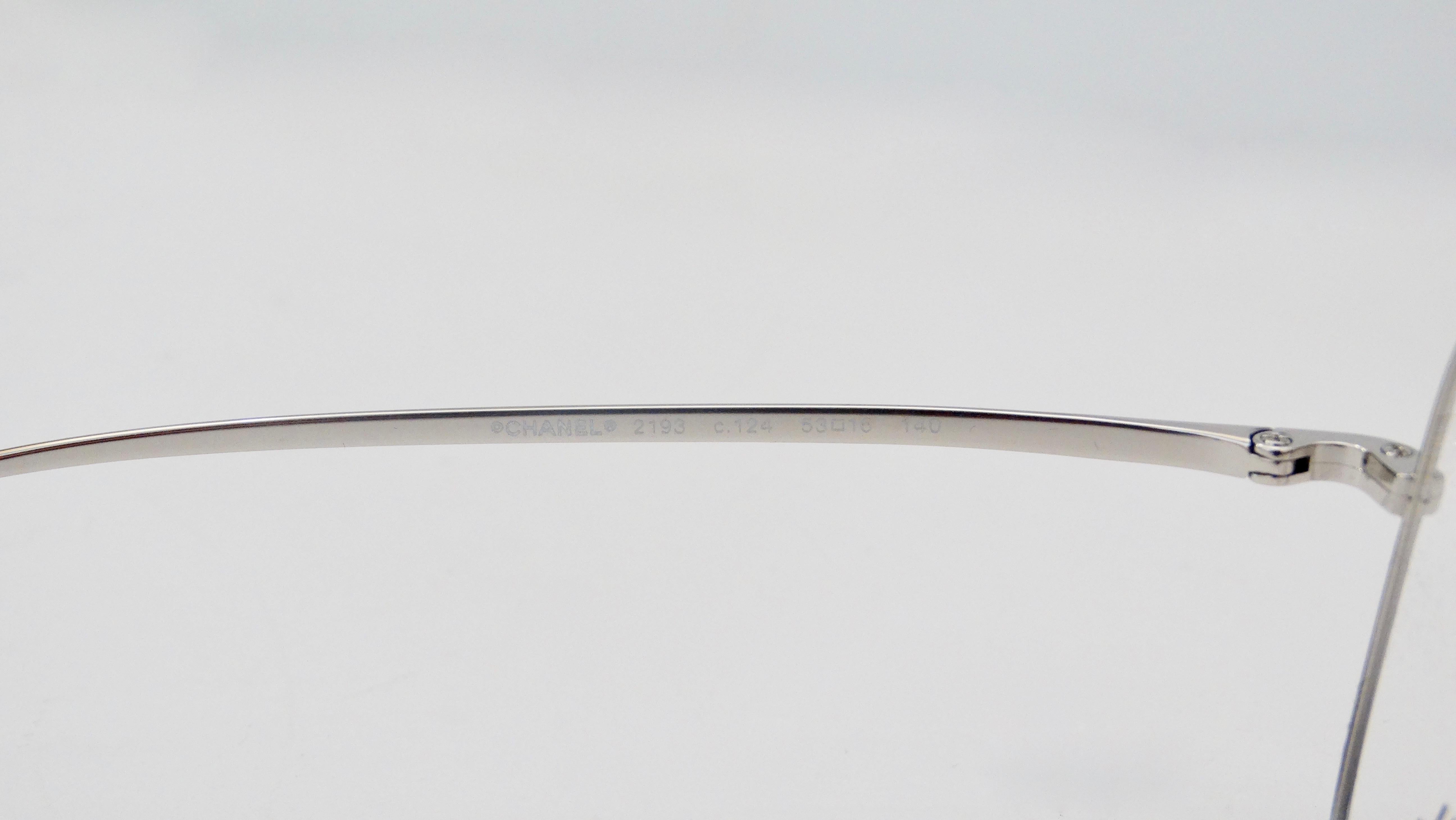 Chanel Fall 2019 Silver Eye Glasses For Sale 1