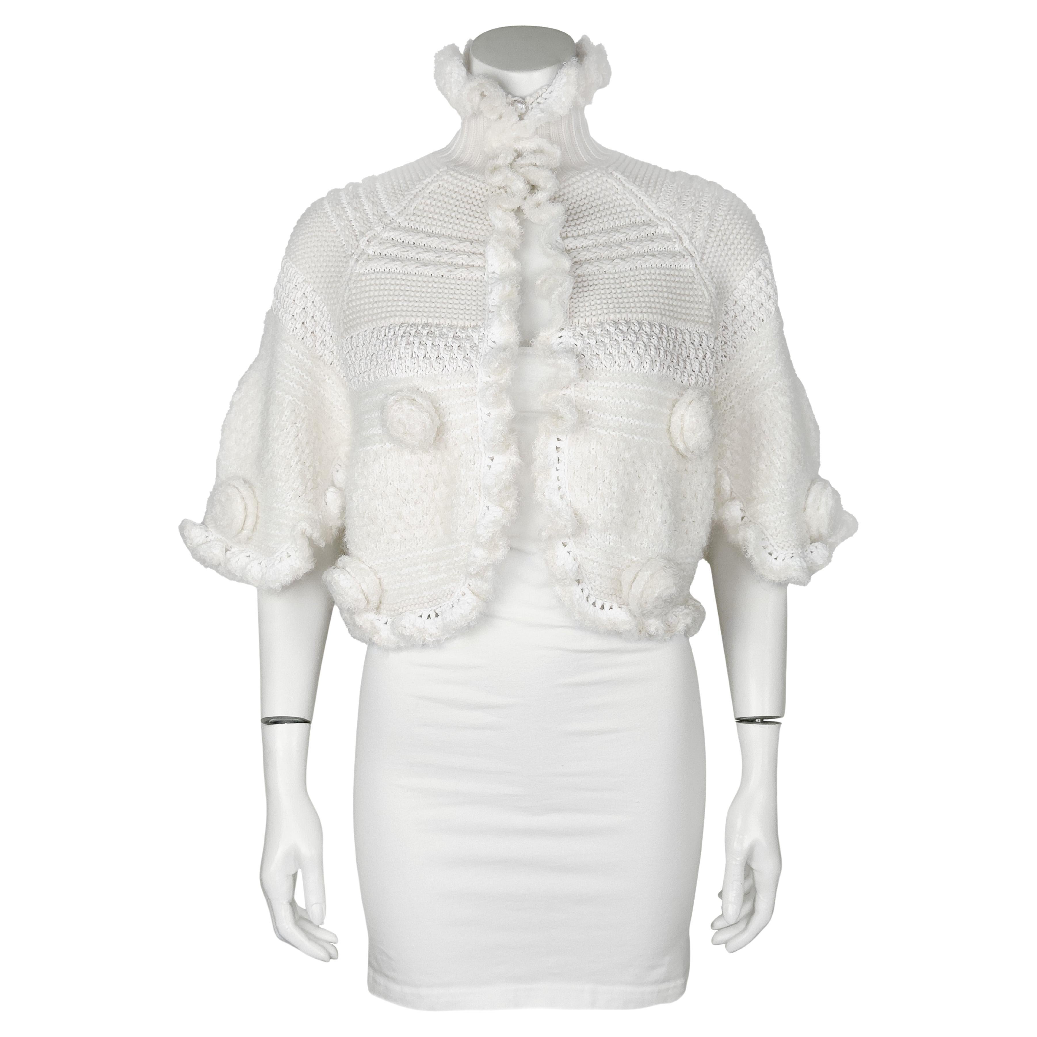 Chanel Fall/Winter 2006 Cream Knit Bolero Style Jacket