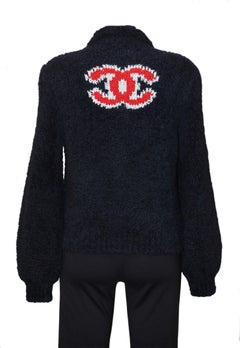 Chanel Fall Winter 2019 / 2020 Collection CC Blue Teddy Knit Jacket