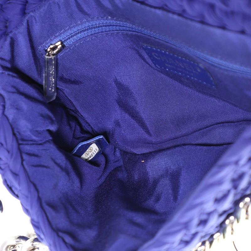 Chanel Fancy Crochet Flap Bag Fabric Small 1