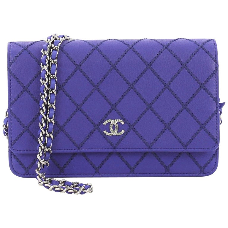 Chanel Quilted Mini Trendy CC Wallet on Chain Light Purple