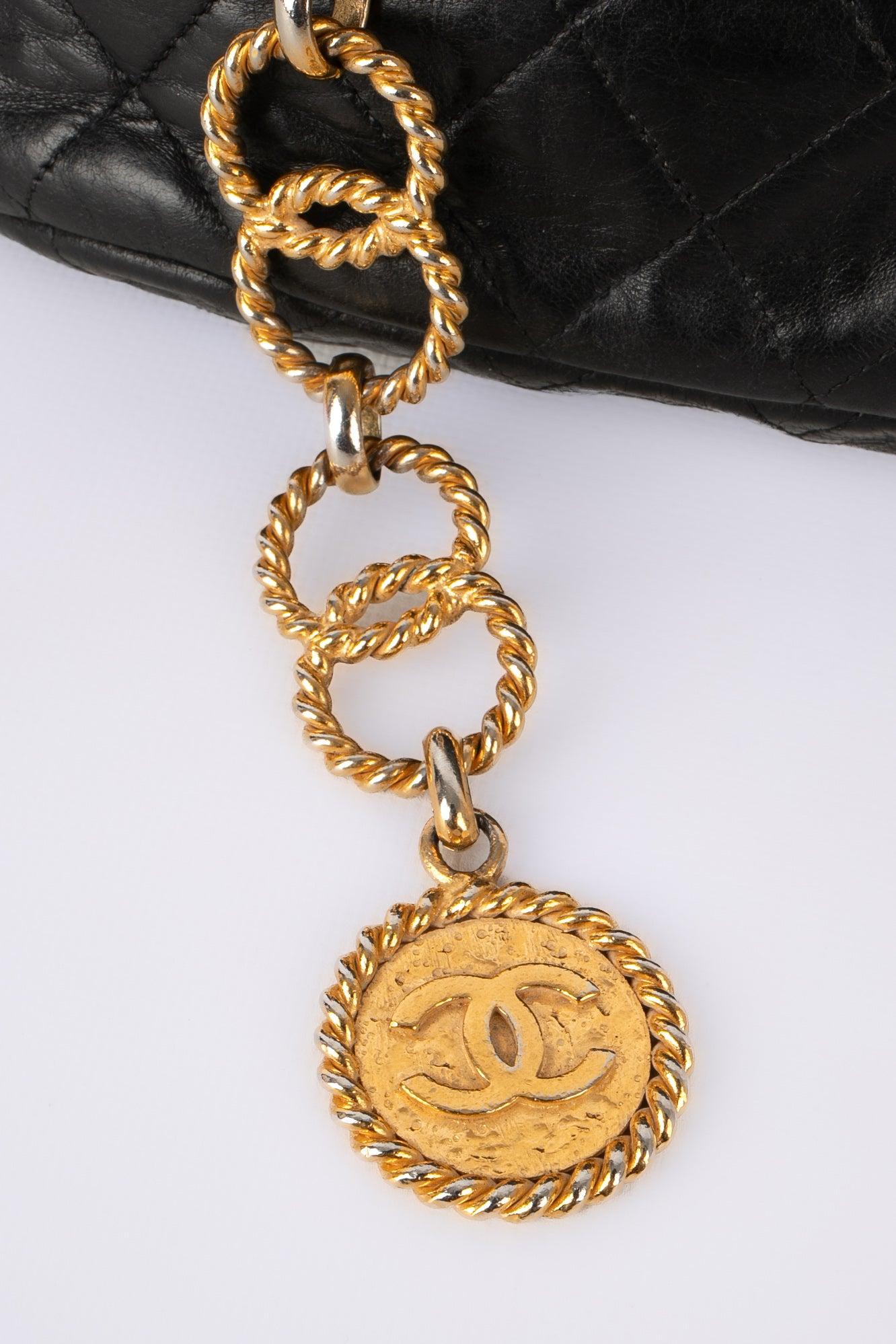 Chanel Fanny Pack Black Lamb Leather Belt Bag, 1990 6