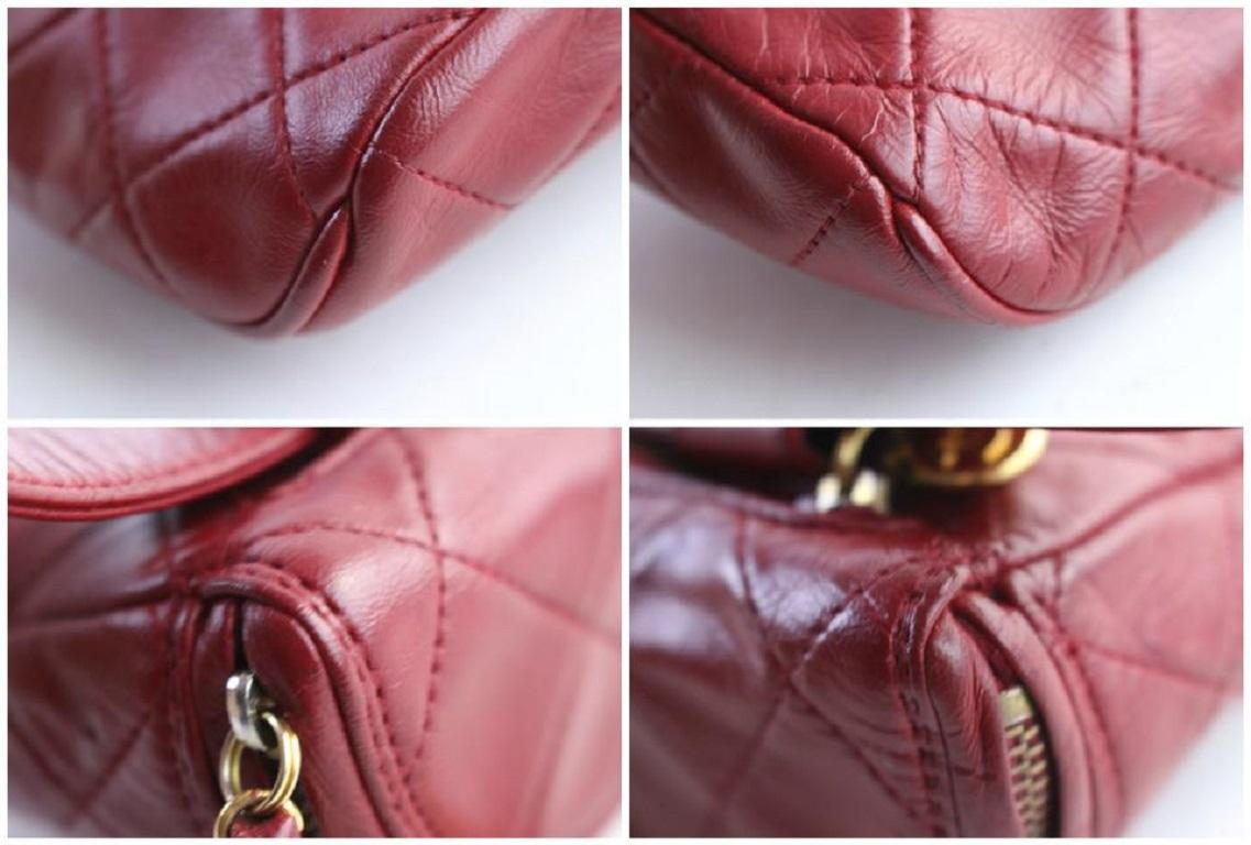 Sac à bandoulière en cuir matelassé rouge « Fanny Pack » de Chanel 1cr0703 en vente 6