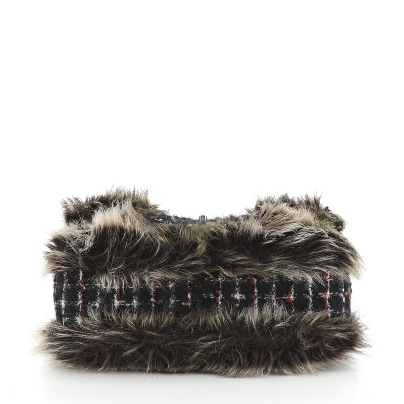 Women's or Men's Chanel Fantasy Flap Bag Fur and Tweed Medium