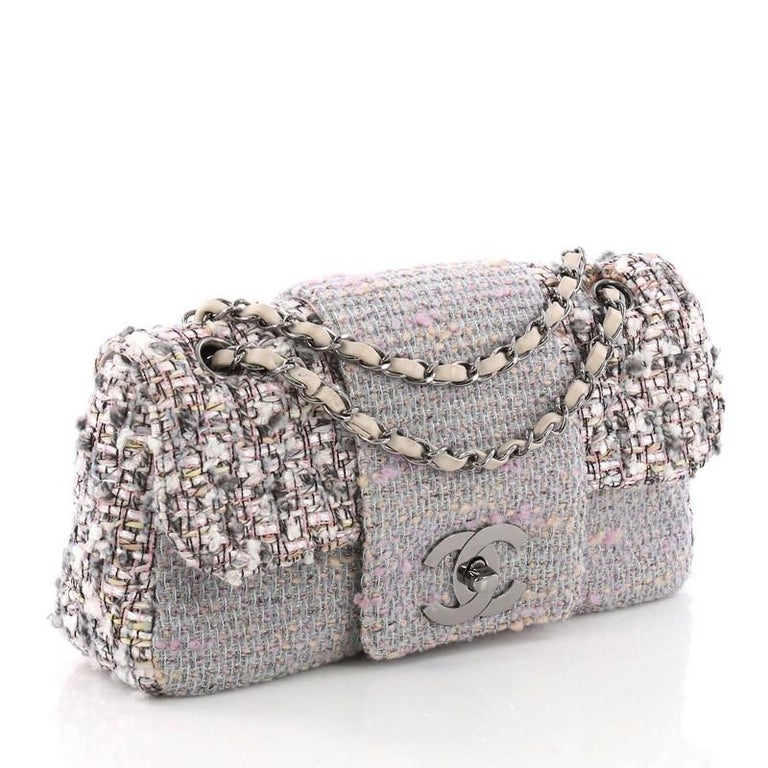 Chanel Fantasy Flap Bag Tweed Medium at 1stDibs | chanel flap bag tweed