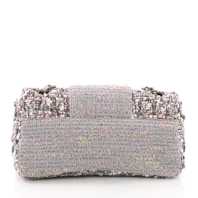 Gray Chanel Fantasy Flap Bag Tweed Medium