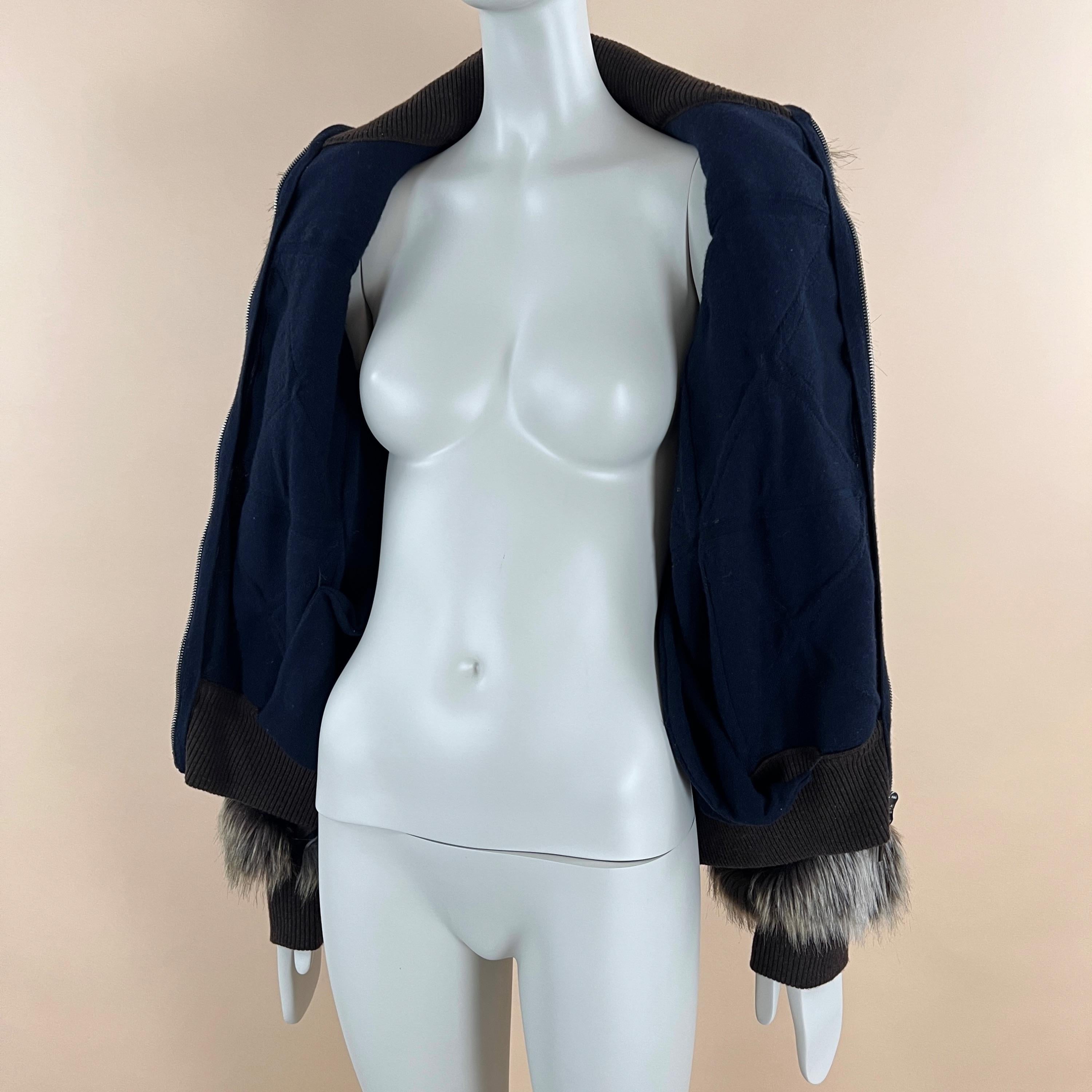 Chanel Fantasy Fur Cashmere Lined Jacket For Sale 7