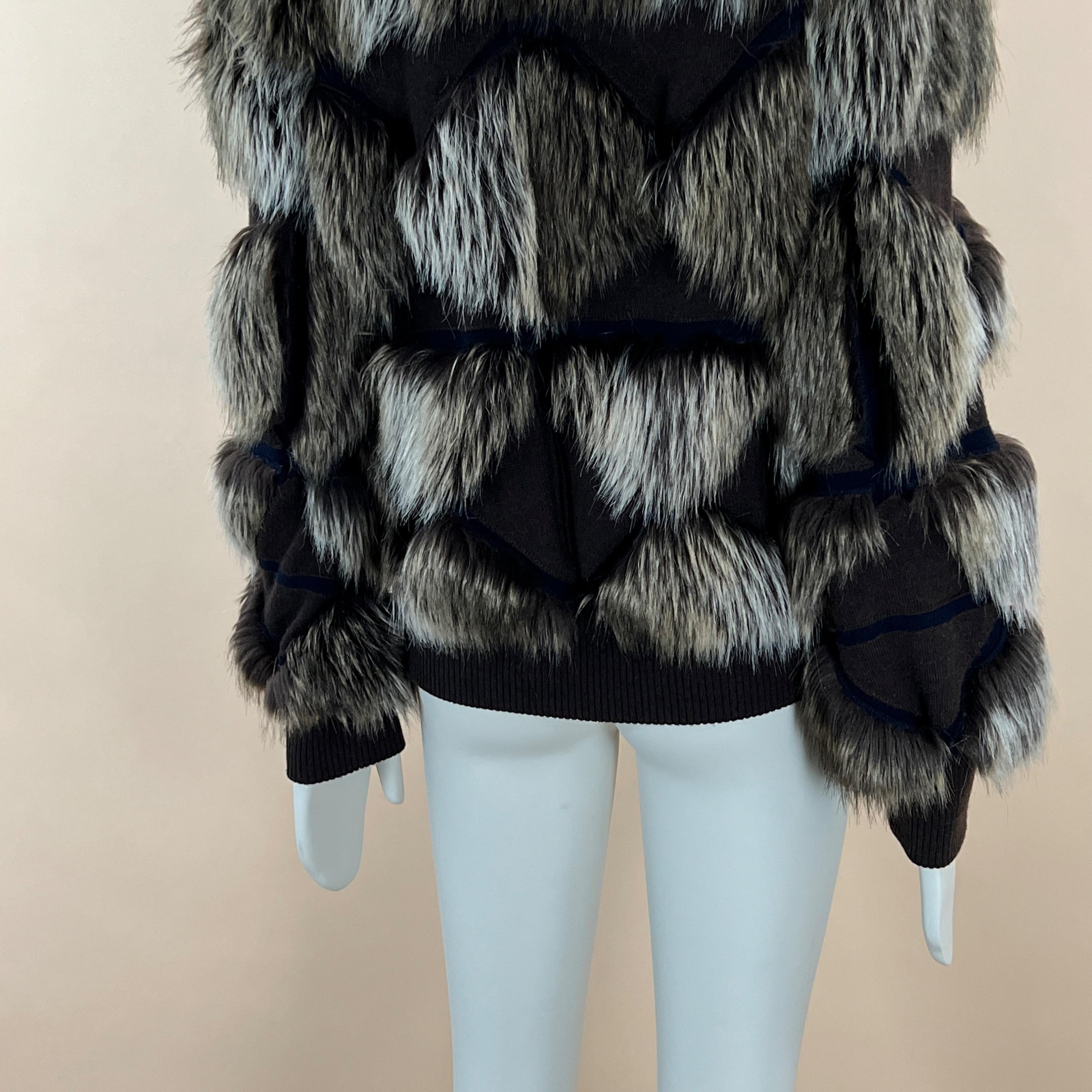 Chanel Fantasy Fur Cashmere Lined Jacket For Sale 9