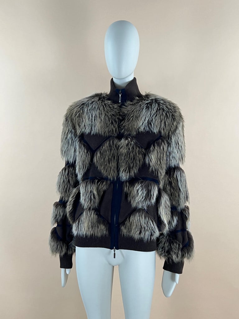 CHANEL 10A 2010 NEW MOST WANTED RUNWAY FANTASY FUR HOODED JACKET COAT 36
