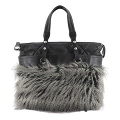 Chanel Fantasy Fur Tote Faux Fur with Leather Medium