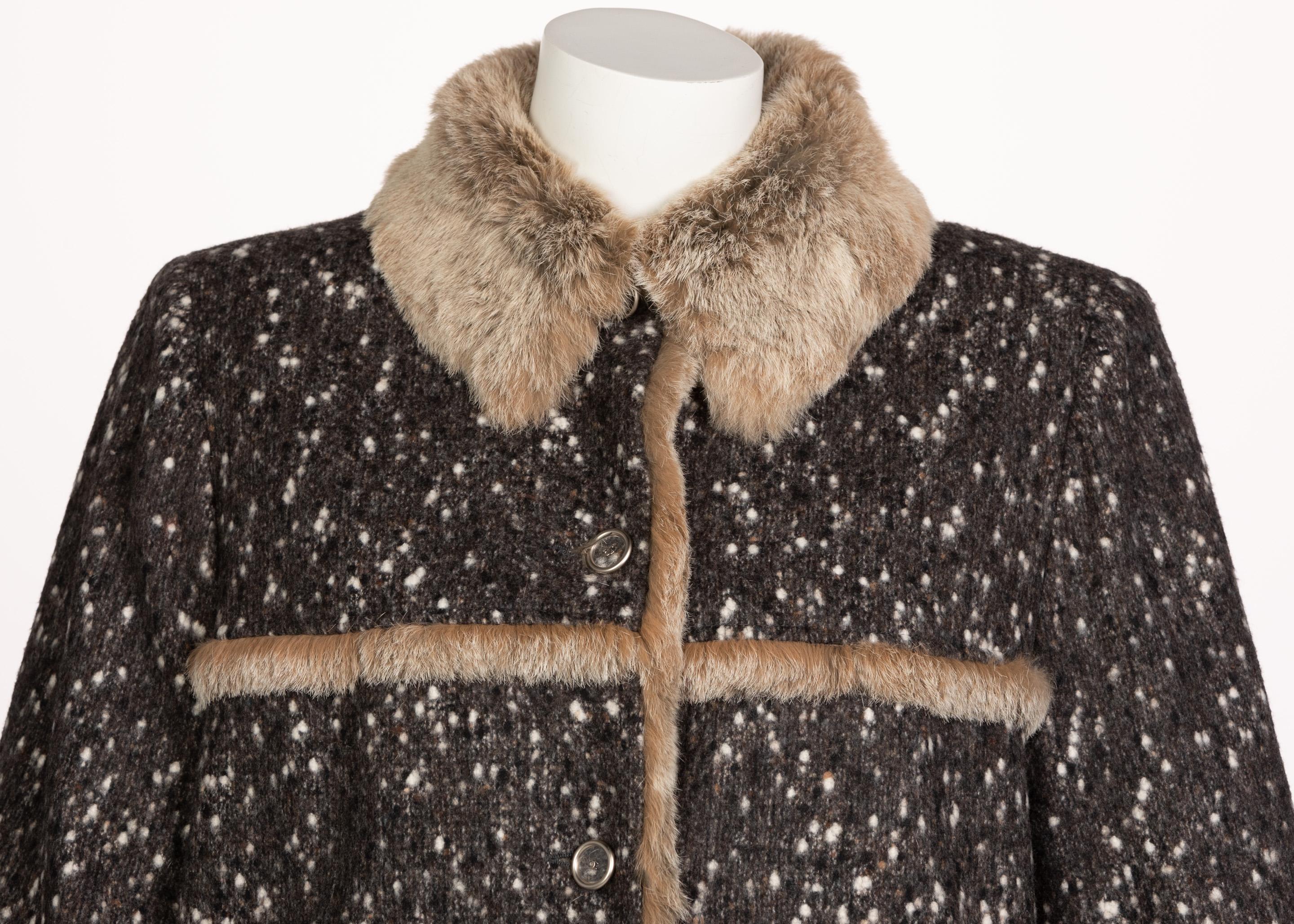 Chanel Fantasy Fur Tweed Coat Runway 2001 5