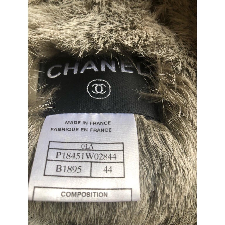 Chanel Fantasy Fur Tweed Coat Runway 2001 at 1stDibs