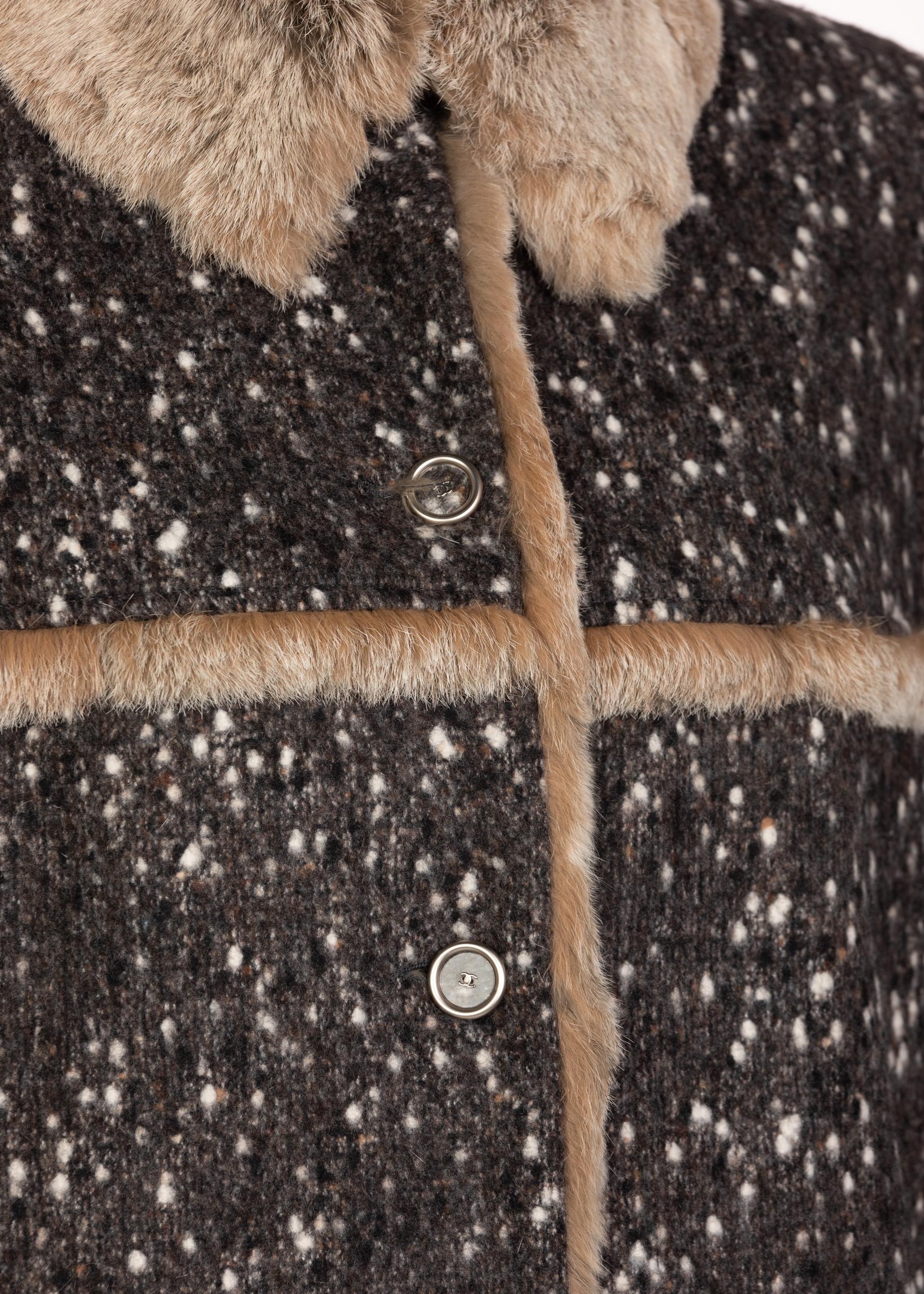 Chanel Fantasy Fur Tweed Coat Runway 2001 3