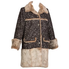 Chanel Fantasy Fur Tweed Coat Runway 2001
