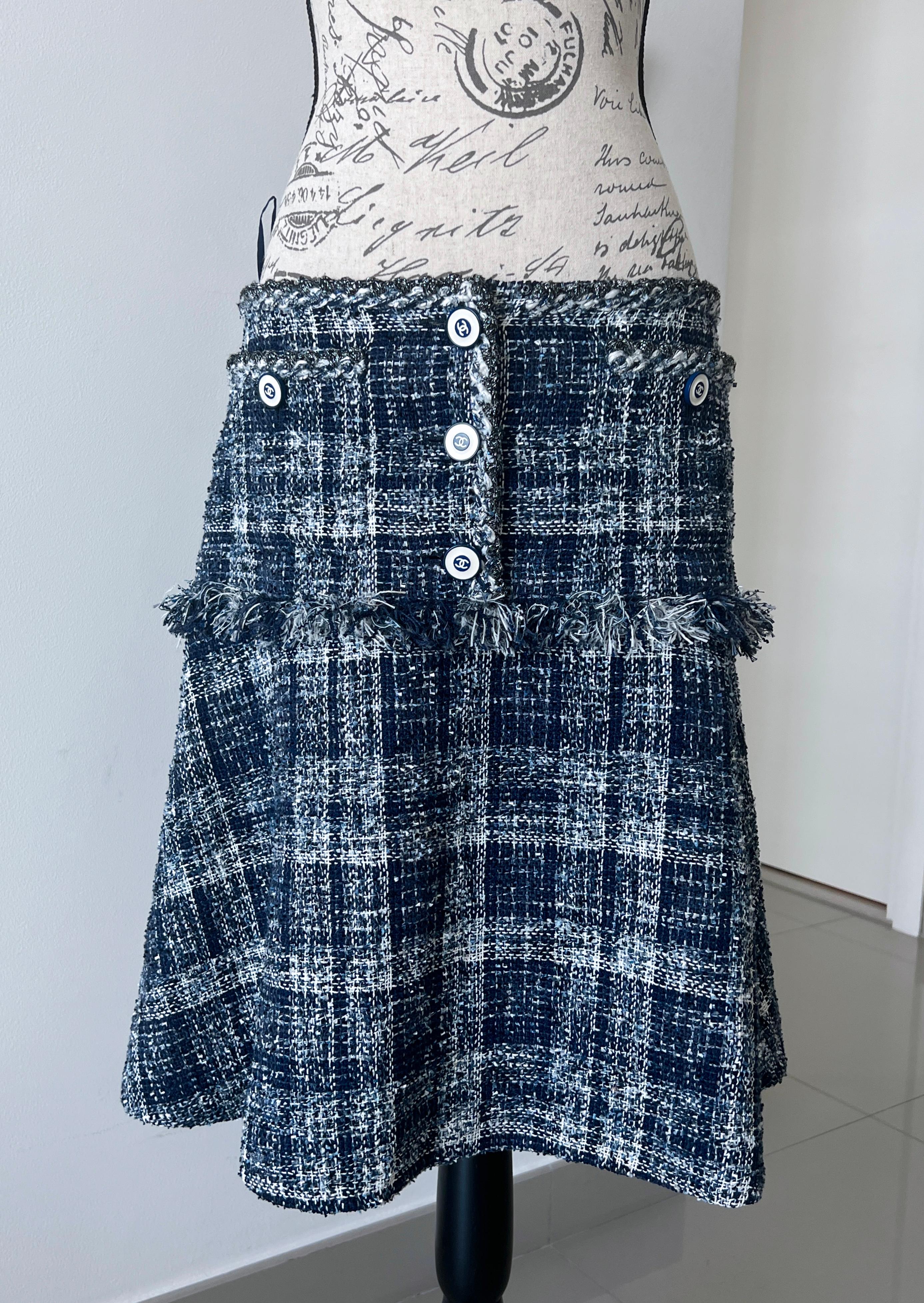 Chanel Fashion Icon Tweed Jacket and Skirt Suit 7