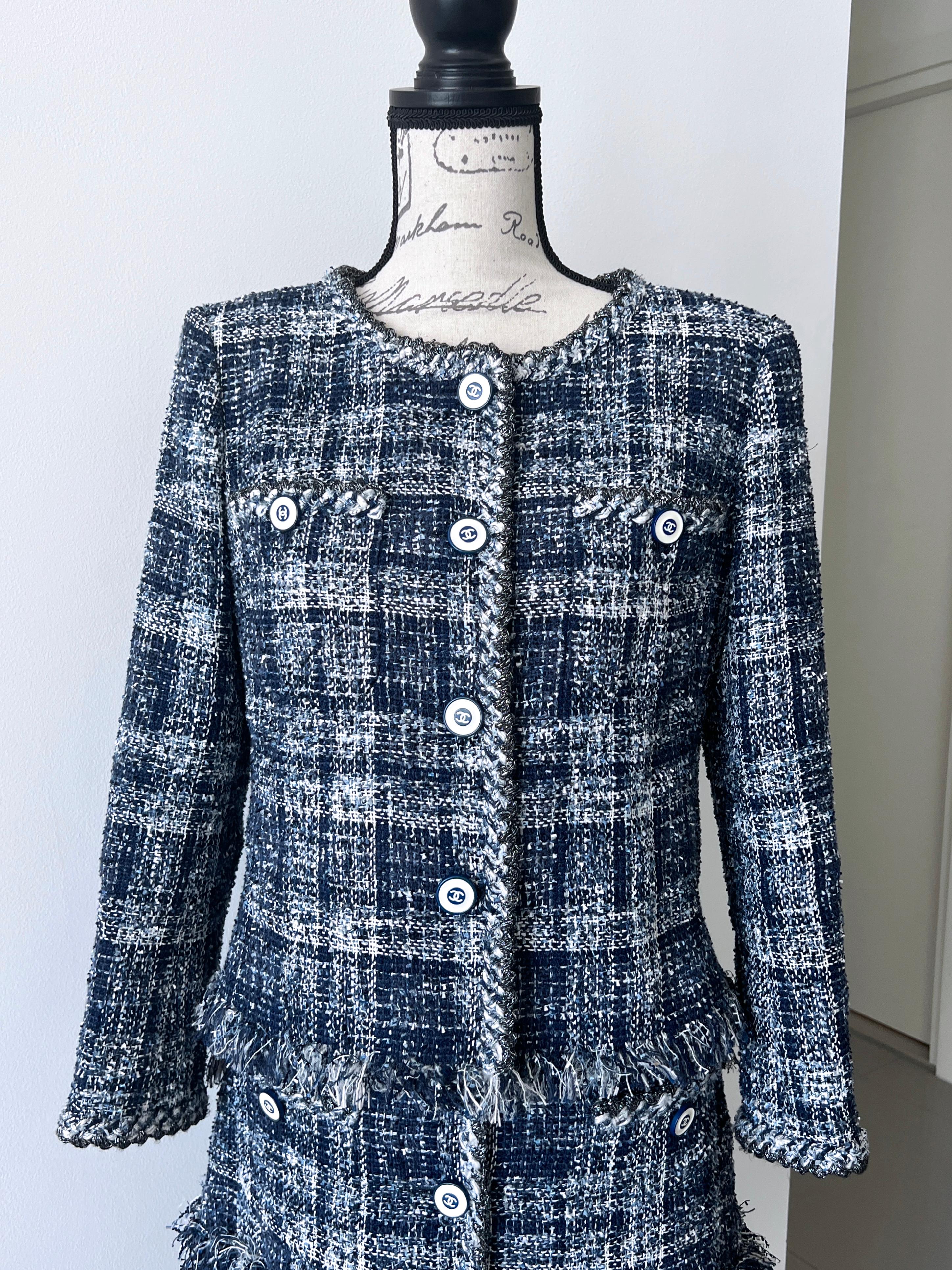 Chanel Fashion Icon Tweed Jacket and Skirt Suit 4