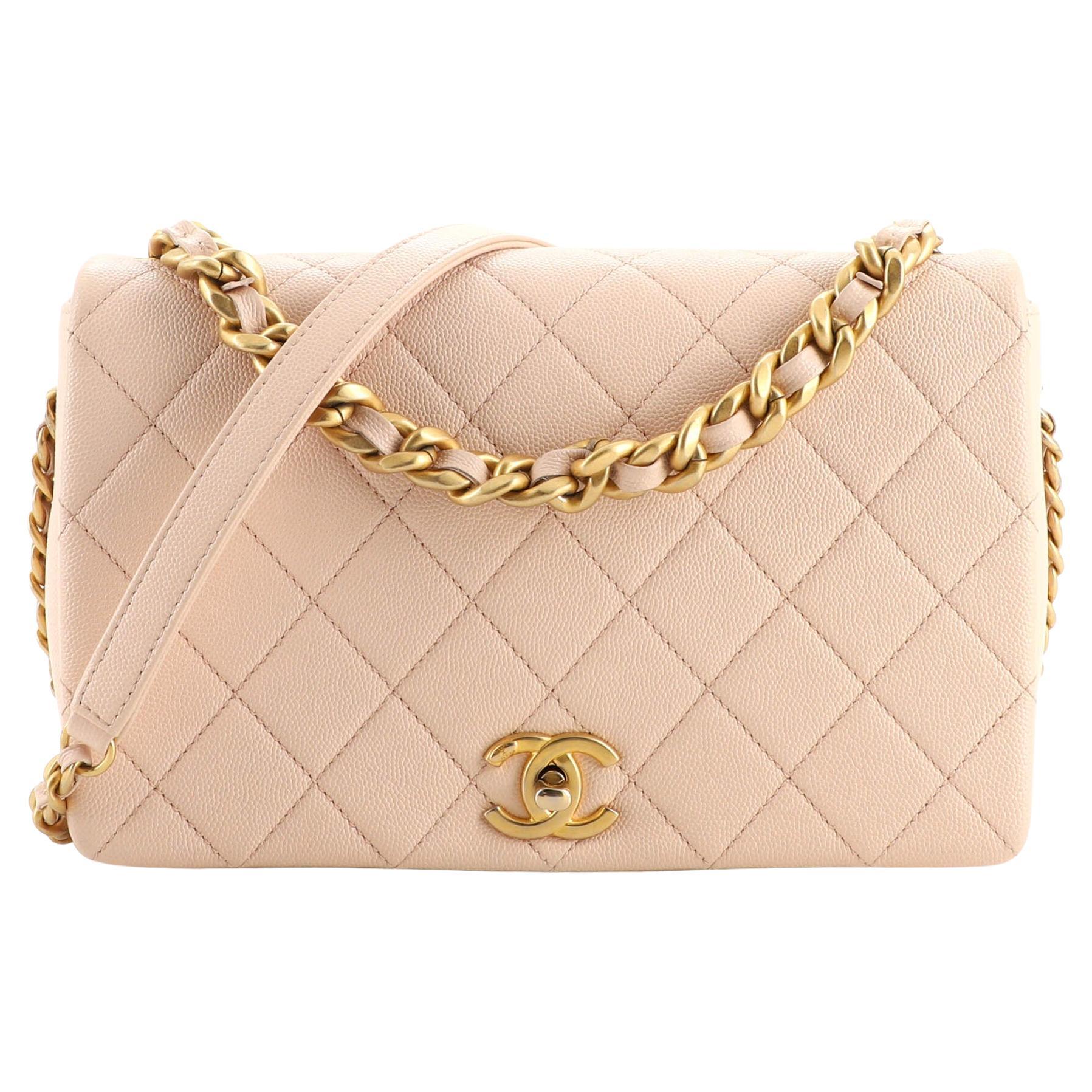 Chanel Fashion Therapy Full Flap Bag Quilted Caviar Medium at 1stDibs