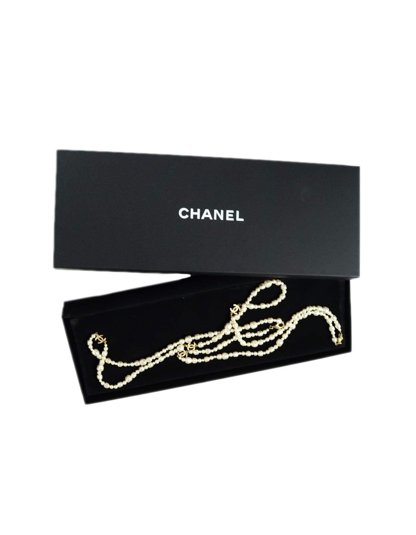 Women's Chanel Faux Pearl CC 61