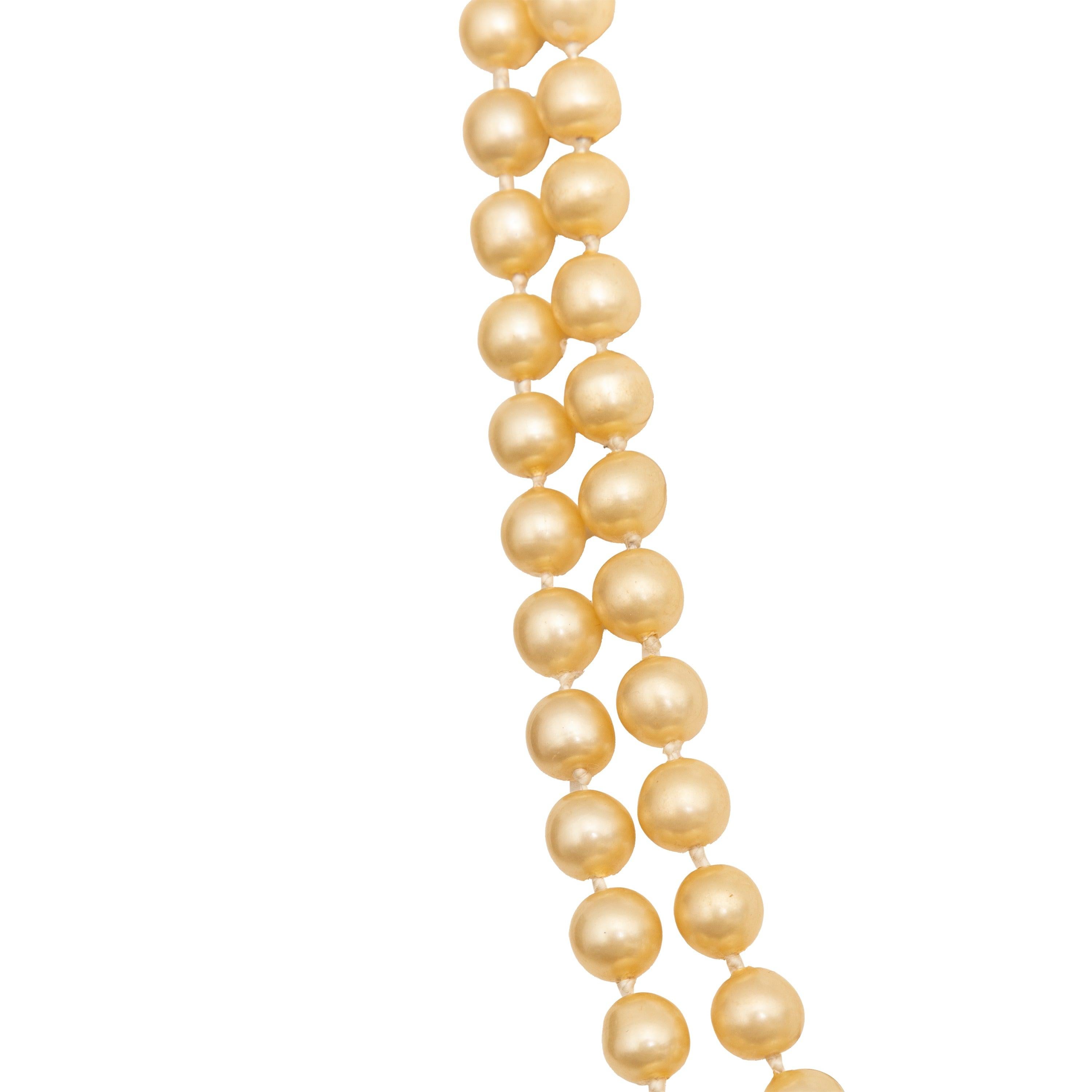 Donna Collana Chanel con perle finte - anni '90 in vendita