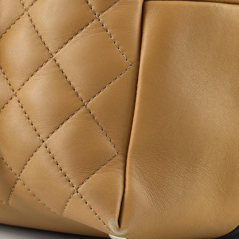 Chanel Feather Weight Bowling Bag Quilted Lambskin Medium 2