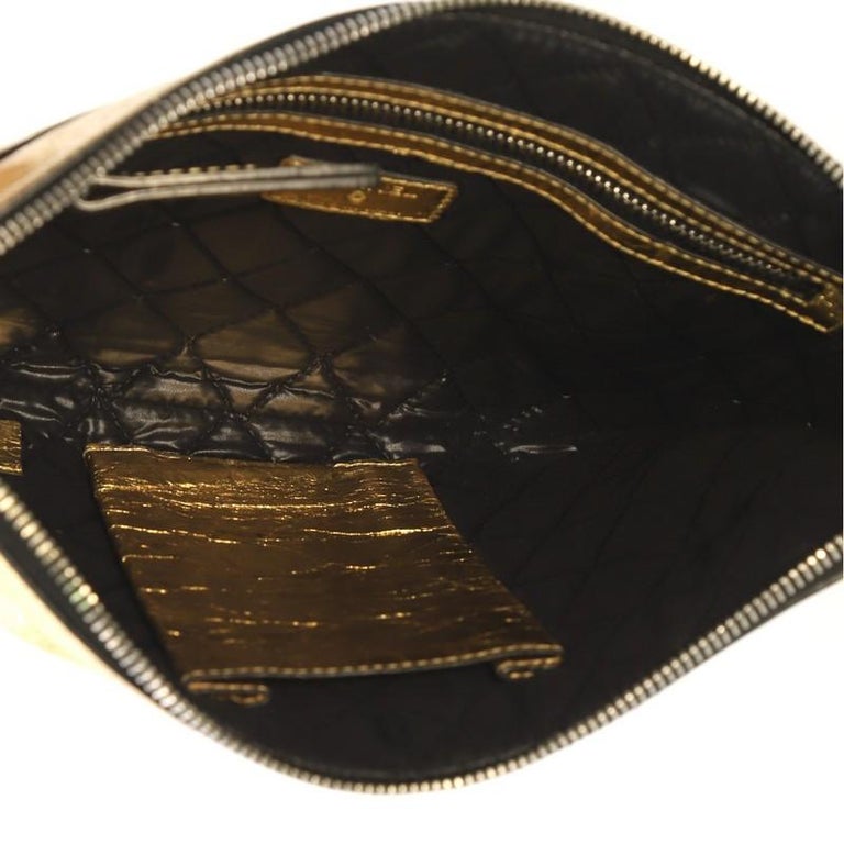 Chanel Feminine Pouch Crinkled Leather Medium at 1stDibs