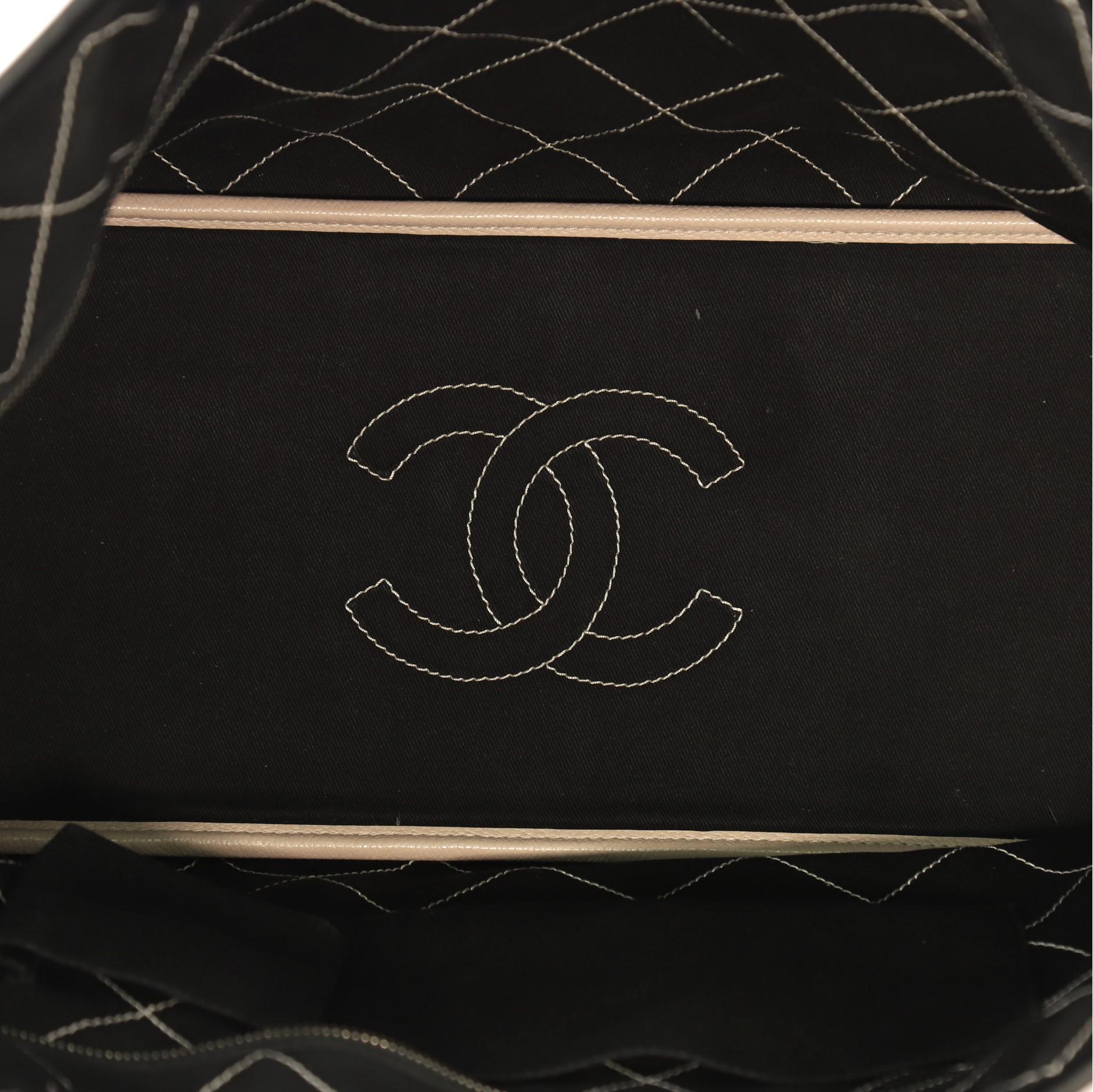 Chanel Fever Tote Quilted Caviar Large 5
