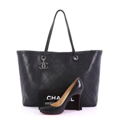 Chanel Fever Tote Quilted Caviar Large
