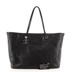 Chanel Fever Tote Quilted Caviar Large