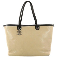 Chanel Fever Tote Quilted Caviar Large