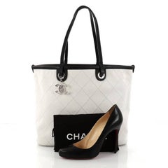 Chanel Fever Tote Quilted Caviar Medium