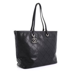Chanel Fever Tote Quilted Caviar Medium