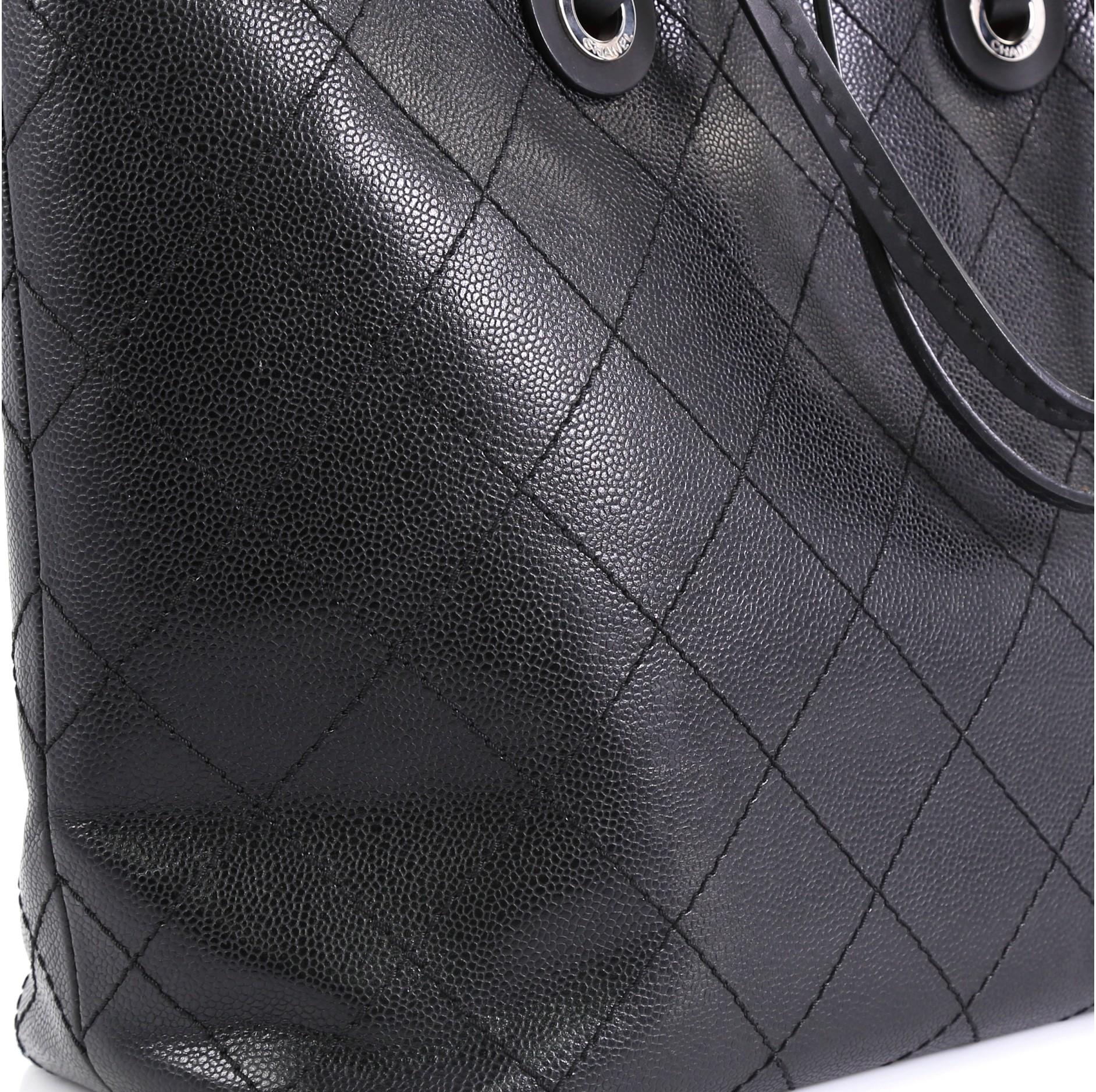 Chanel Fever Tote Quilted Caviar Medium 1