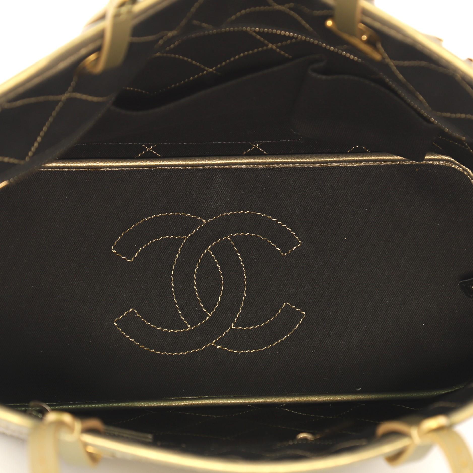 Chanel Fever Tote Quilted Caviar Small 1