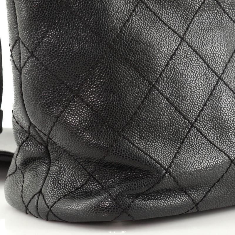 Chanel Fever Tote Quilted Caviar Small 2