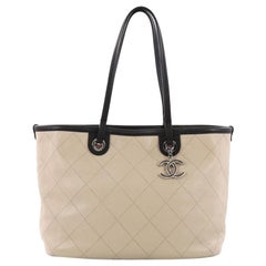 Chanel Fever Tote Quilted Caviar Small