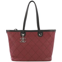 Chanel Fever Tote Quilted Caviar Small
