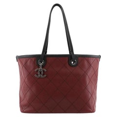Chanel Fever Tote Quilted Caviar Small