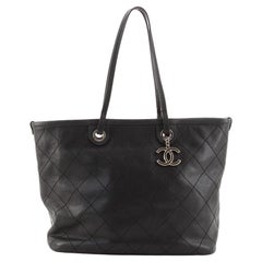 Chanel Fever Tote Quilted Caviar Small