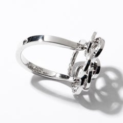 Chanel Fil de Camélia Ring 18 Karat White Gold and Diamonds 0.75 Carat, J2579