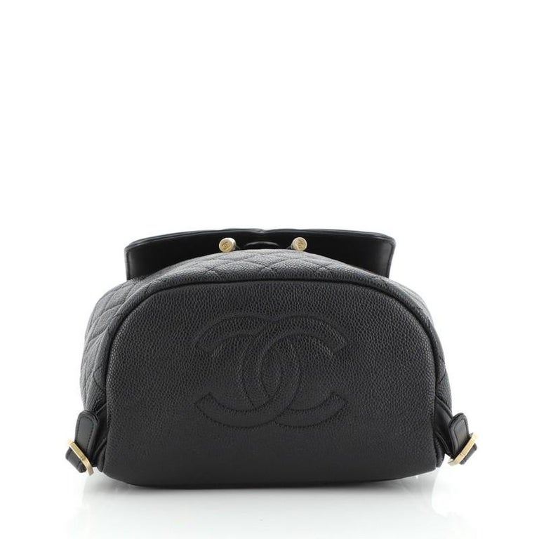 Chanel Filigree Backpack Quilted Caviar Large at 1stDibs
