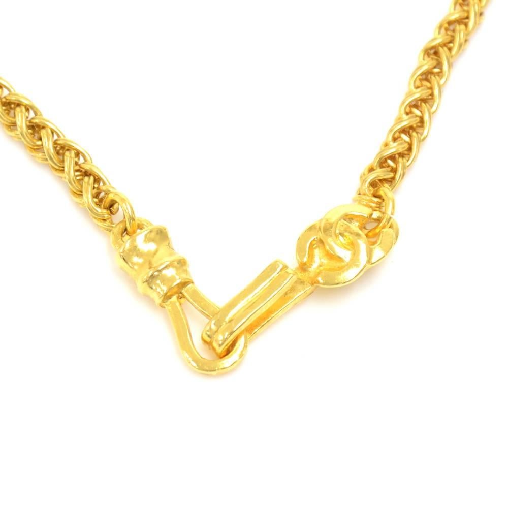 Chanel Filigree Ball Gold-Tone Chain Necklace  In Excellent Condition In Fukuoka, Kyushu
