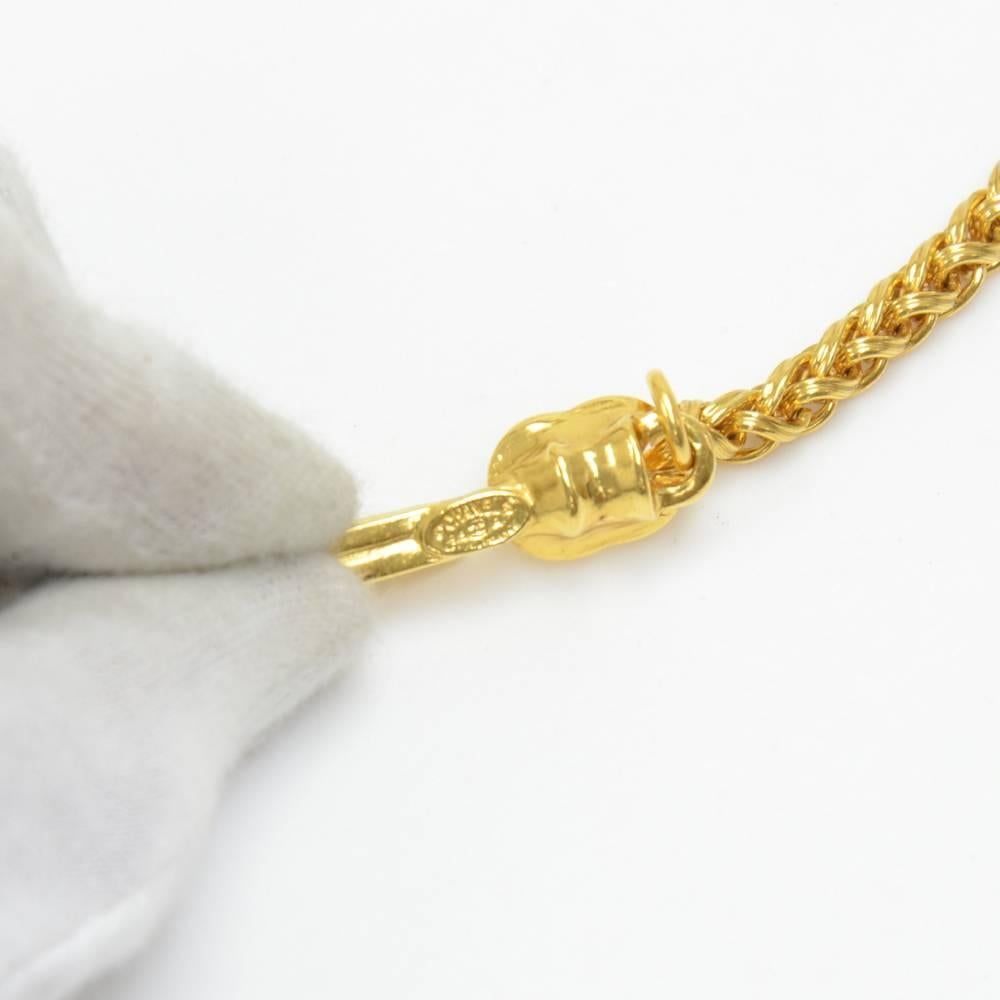 Women's Chanel Filigree Ball Gold-Tone Chain Necklace 